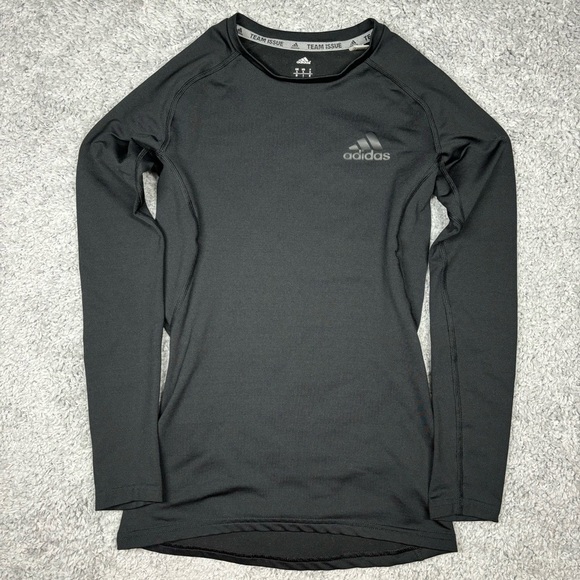 Adidas Top Womens Small Long Sleeve Crewneck Team Issue Climawarm Performance - Picture 1 of 4